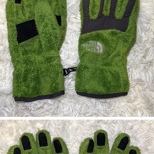 The North Face Green Fleece Gloves